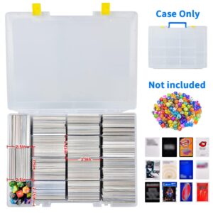 Xuerdon Trading Card Storage Box, 2300+ Playing Card Case Holder Organizer Compatible with PM TCG/for Yugioh/for CAH/for Phase 10/ for Topps Football Baseball Sports Cards (Case Only) - White