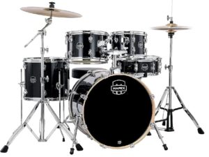 mapex venus 5-piece fusion ve5044ftc - black galaxy sparkle