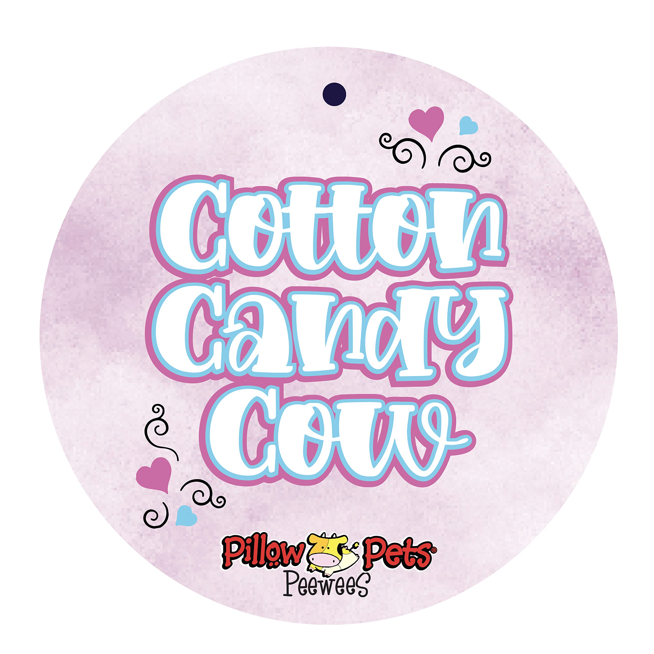 Pillow Pets Sweet Scented Cotton Candy Cow Peewee 11"