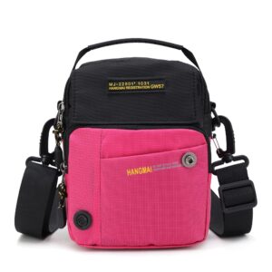 mini crossbody bags for men oxford small shoulder messenger man purse handbag travel for cell phone passport utility wallet pink