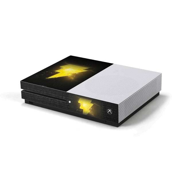 Skinit Decal Gaming Skin Compatible with Xbox One S Console - Officially Licensed Warner Bros Black Adam Lightning Bolt Design