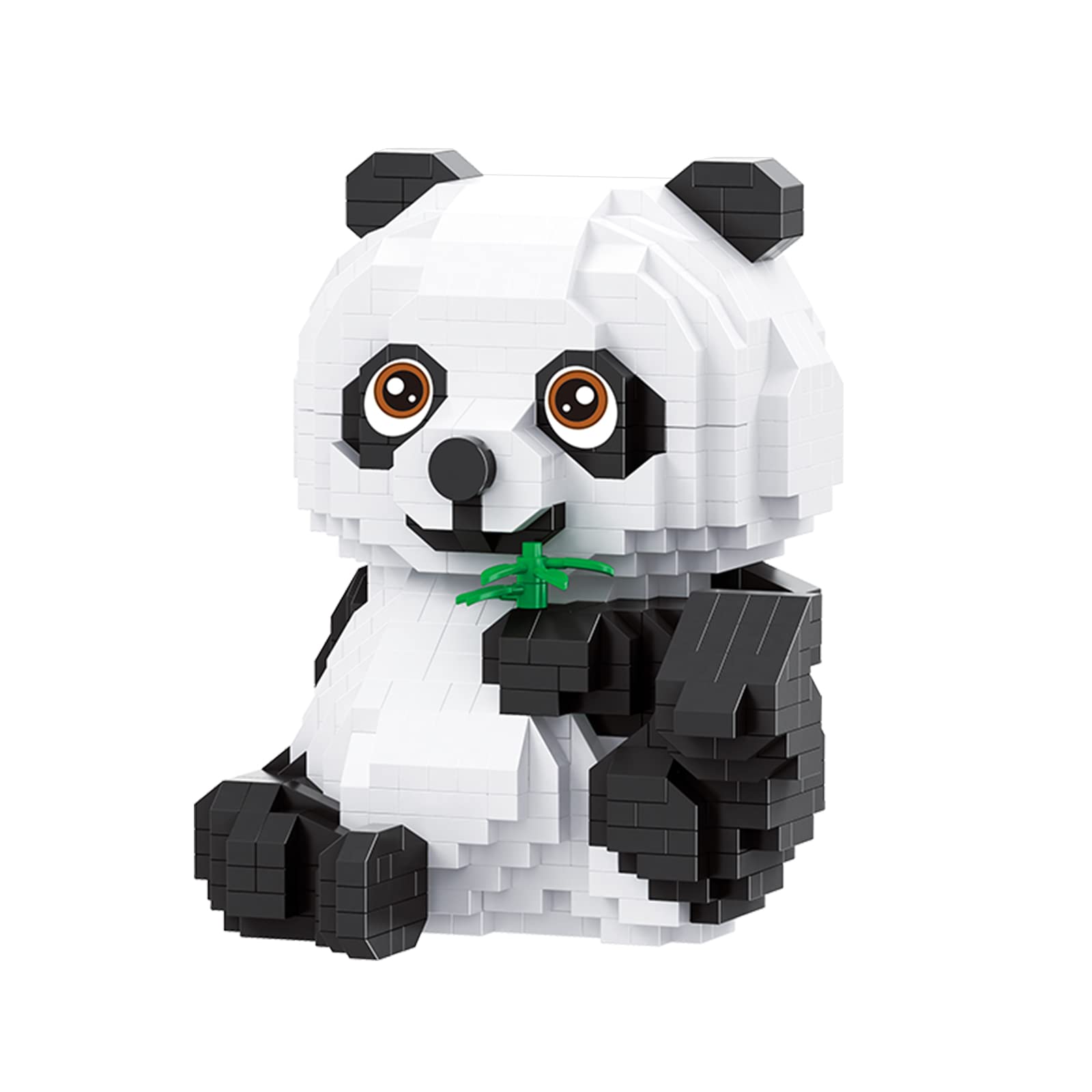 Larcele Micro Building Blocks Set, DIY Mini 3D Building Toy Bricks,820 Pieces KLJM-08 (Panda)