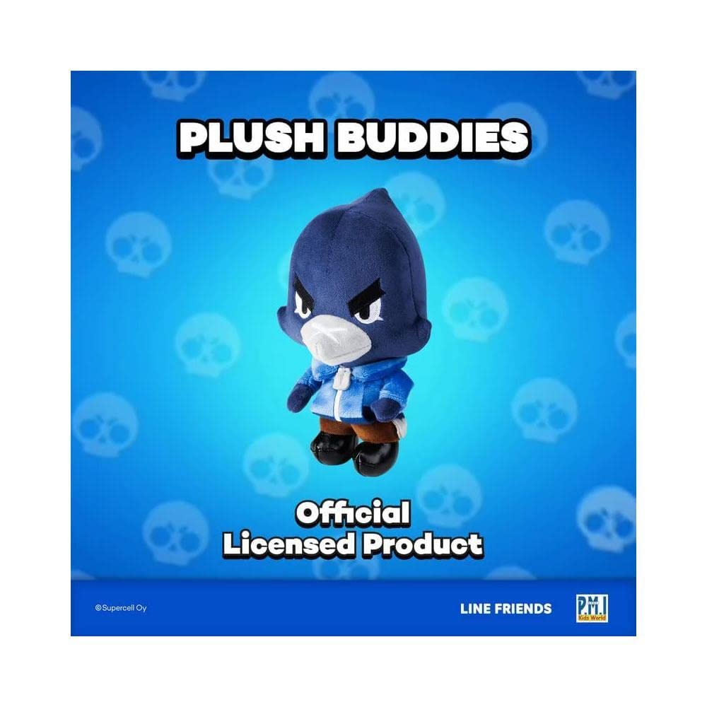 Brawl Stars Plush Buddies | 7-Inch-Tall Collectibles | Brawl Stars Plush Toy Doll | Crow Plush| Brawl Stars Licensed Toy Plush