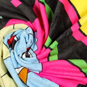 Northwest Pokemon 90's Character Box Design Gaming Plush Throw Blanket 46' x 60'