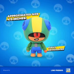 P.M.I. Brawl Stars 4.5" Leon with Lollipop Action Figure - Officially Licensed, Articulated, Gift for Gamers