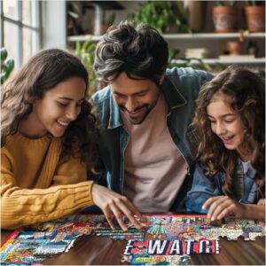 White Mountain Puzzles - Binge Watching - 1000 Piece Jigsaw Puzzle for Adults - Fun Family Activity - 24"x30"