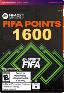 fifa 23: 1600 ultimate team points 14.99 usd - pc [online game code]