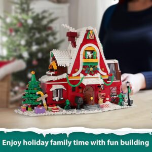 GEVINST Christmas House Building Blocks Set, with LED Light, Small Christmas Tree, Advent Calendar 2024 Gingerbread House Toy for Boys & Girls and Adults (1301 Pieces)