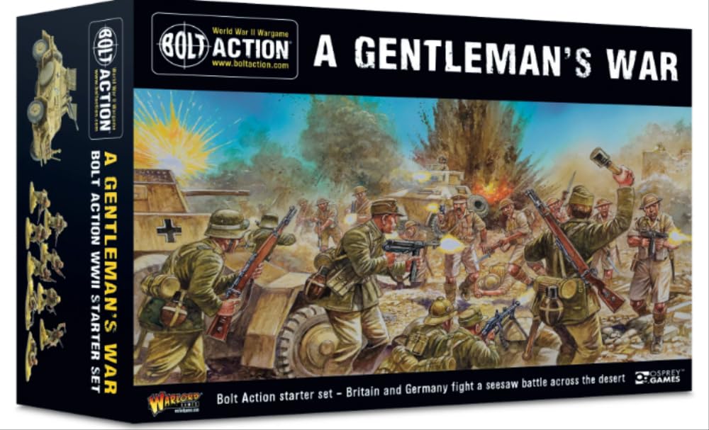 Warlord Games A Gentleman's War - Bolt Action Starter Set a WW2 Tabletop Strategy Battle Game for 2 or More Players