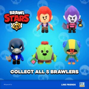 P.M.I. Brawl Stars 4.5" Leon with Lollipop Action Figure - Officially Licensed, Articulated, Gift for Gamers