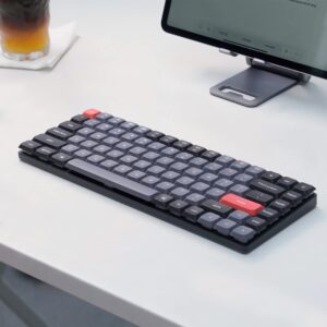 Keychron K3 Pro Wireless Custom Mechanical Keyboard, 75% Layout QMK/VIA Programmable Bluetooth/Wired RGB Ultra-Slim with Hot-swappable Gateron Low-Profile Brown Compatible with Mac Windows Linux