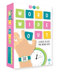 gray matters games word wipeout: easy to learn family games for 2 to 6 players | fast-paced spelling word game for family game nights | fun game for adults & kids 8 years and up