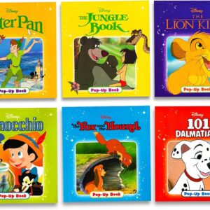 Disney Storybooks Set for Toddlers, Kids - Bundle of 14 Disney and Pixar Books for Boys, Girls Featuring Cars, Bambi, Toy Story, Dumbo, and More (8 Disney Storybooks, 6 Pixar Pop Up Books)