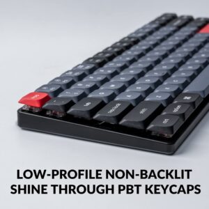 Keychron K3 Pro Wireless Custom Mechanical Keyboard, 75% Layout QMK/VIA Programmable Bluetooth/Wired RGB Ultra-Slim with Hot-swappable Gateron Low-Profile Brown Compatible with Mac Windows Linux