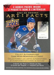 2021/22 upper deck artifacts hockey blaster box