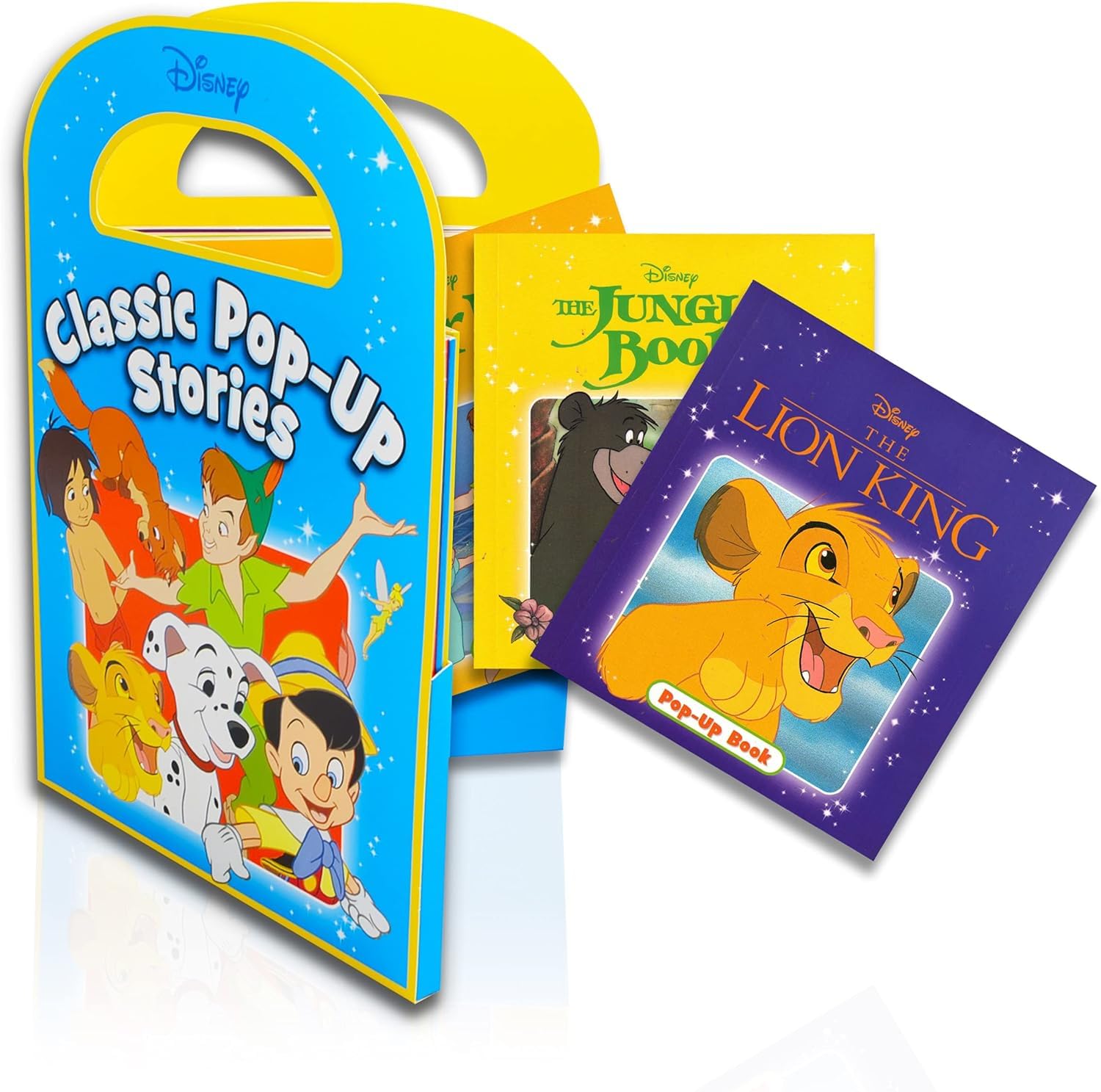 Disney Storybooks Set for Toddlers, Kids - Bundle of 14 Disney and Pixar Books for Boys, Girls Featuring Cars, Bambi, Toy Story, Dumbo, and More (8 Disney Storybooks, 6 Pixar Pop Up Books)