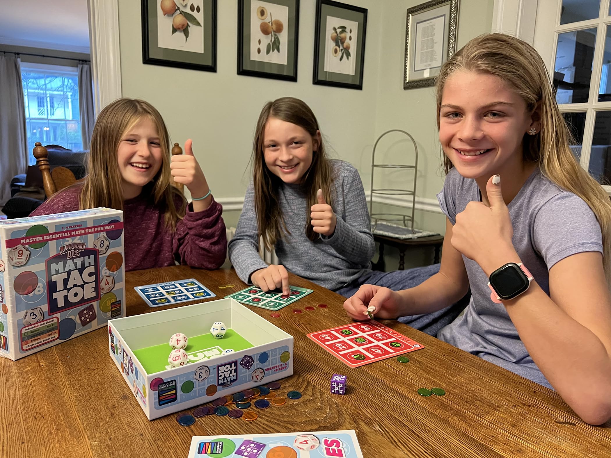 Semper Smart Games PlaySmart Dice Math-Tac-Toe: Get Sharp on Mental Math with a Fun New Twist on a Timeless Classic! Multiple Skill-leveled Math Bingo Made Fun for 8 and up!