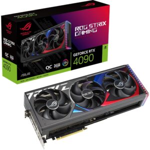 asus rog strix geforce rtx® 4090 oc edition gaming graphics card (pcie 4.0, 24gb gddr6x, hdmi 2.1a, displayport 1.4a)