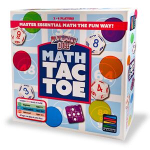 Semper Smart Games PlaySmart Dice Math-Tac-Toe: Get Sharp on Mental Math with a Fun New Twist on a Timeless Classic! Multiple Skill-leveled Math Bingo Made Fun for 8 and up!