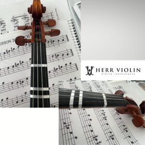 HERR Violin, Instrument Fingerboard Tape for Violin and Viola, String Instrument fingerboard Tapes, Note Positioning tape, Sliver