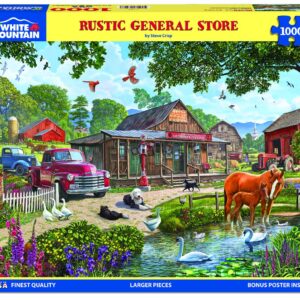 White Mountain - Rustic General Store, 1000 Piece Jigsaw Puzzle, Classic Puzzle, Farm Puzzle