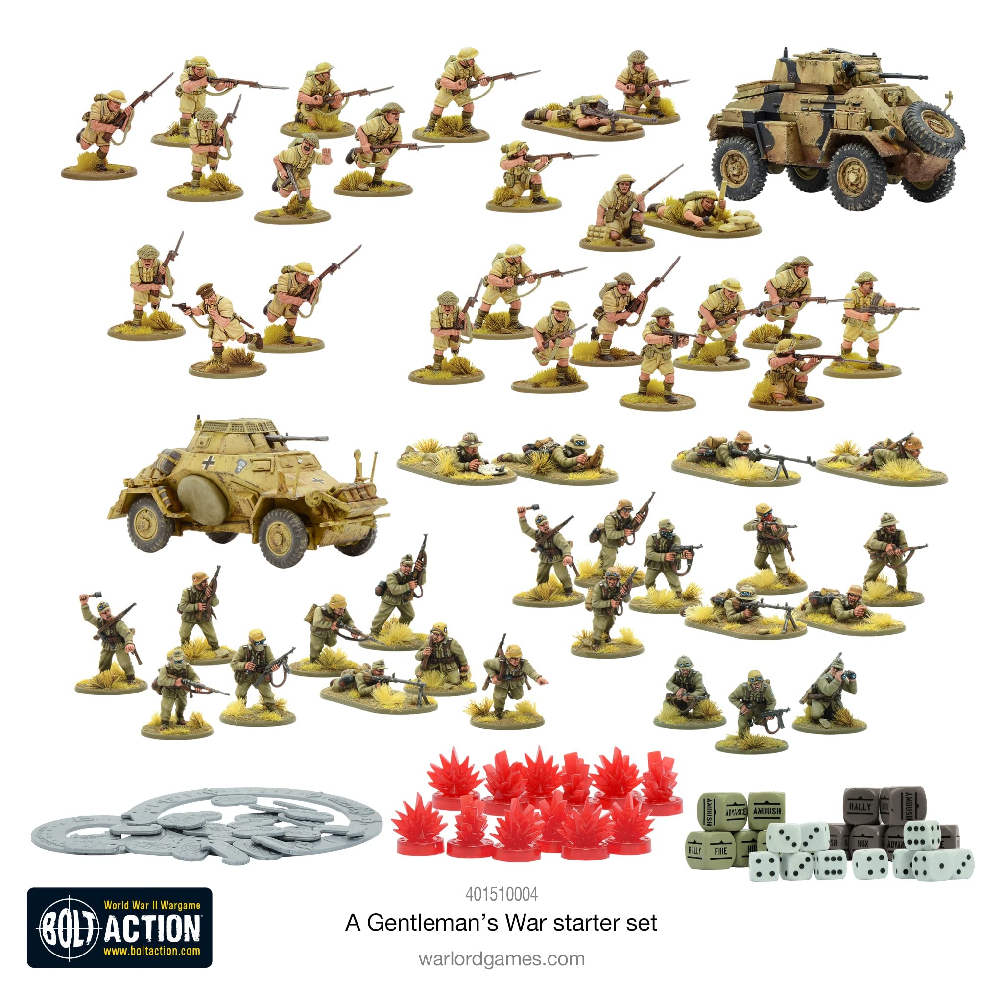 Warlord Games A Gentleman's War - Bolt Action Starter Set a WW2 Tabletop Strategy Battle Game for 2 or More Players