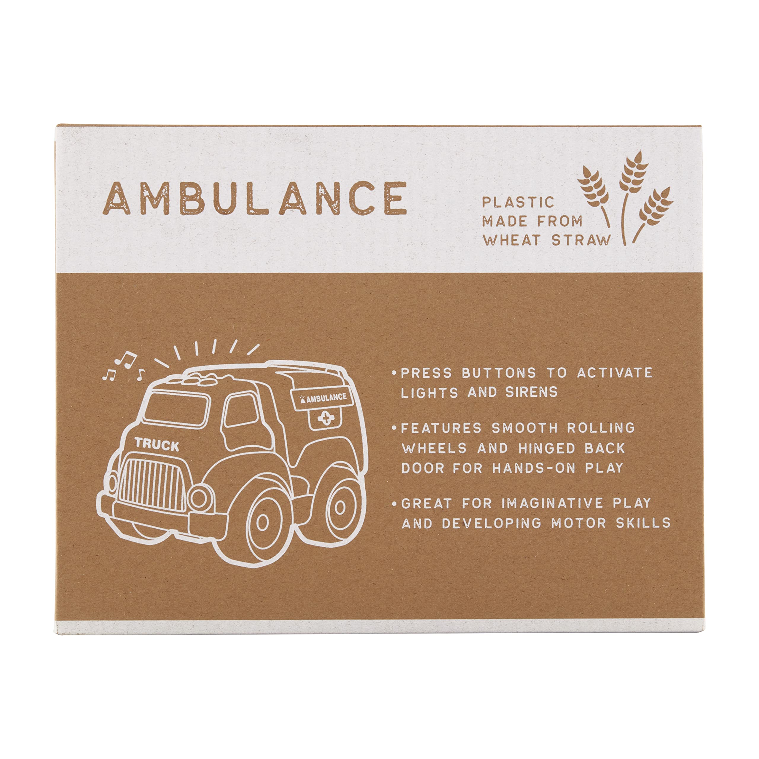 Mud Pie Children's Emergency Toy Vehicle, Ambulance