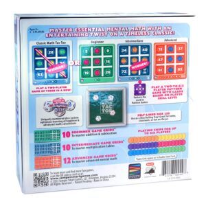 Semper Smart Games PlaySmart Dice Math-Tac-Toe: Get Sharp on Mental Math with a Fun New Twist on a Timeless Classic! Multiple Skill-leveled Math Bingo Made Fun for 8 and up!