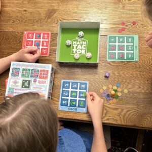 Semper Smart Games PlaySmart Dice Math-Tac-Toe: Get Sharp on Mental Math with a Fun New Twist on a Timeless Classic! Multiple Skill-leveled Math Bingo Made Fun for 8 and up!