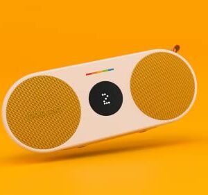 Polaroid P2 Music Player (Yellow) - Powerful Portable Wireless Bluetooth Speaker Rechargeable with Dual Stereo Pairing