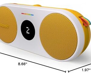 Polaroid P2 Music Player (Yellow) - Powerful Portable Wireless Bluetooth Speaker Rechargeable with Dual Stereo Pairing