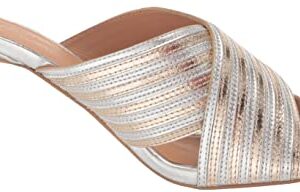 Seychelles Women's Fleet Heeled Sandal, Platinum, 8.5