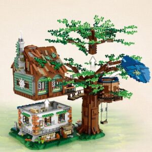 LOZ Mini Blocks 1033 Treehouse Building Set, 4761Pcs Ideas Tree House Building Blocks Kit, DIY Mini Bricks Tree House Model Sets, Awesome Building Toys Gift for Adults, Not Compatible with Lego