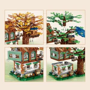 LOZ Mini Blocks 1033 Treehouse Building Set, 4761Pcs Ideas Tree House Building Blocks Kit, DIY Mini Bricks Tree House Model Sets, Awesome Building Toys Gift for Adults, Not Compatible with Lego