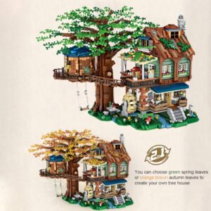 LOZ Mini Blocks 1033 Treehouse Building Set, 4761Pcs Ideas Tree House Building Blocks Kit, DIY Mini Bricks Tree House Model Sets, Awesome Building Toys Gift for Adults, Not Compatible with Lego