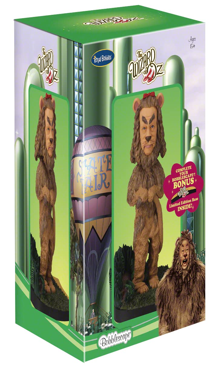 Royal Bobbles The Wizard of Oz Cowardly Lion Collectible Bobblescape Bobblehead Statue