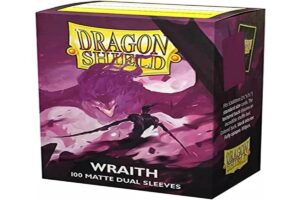 arcane tinmen dragon shield – matte dual wraith alaric: chaos wraith (purple) 100 ct standard size - compatible with pokemon & magic the gathering card sleeves (at-15056)