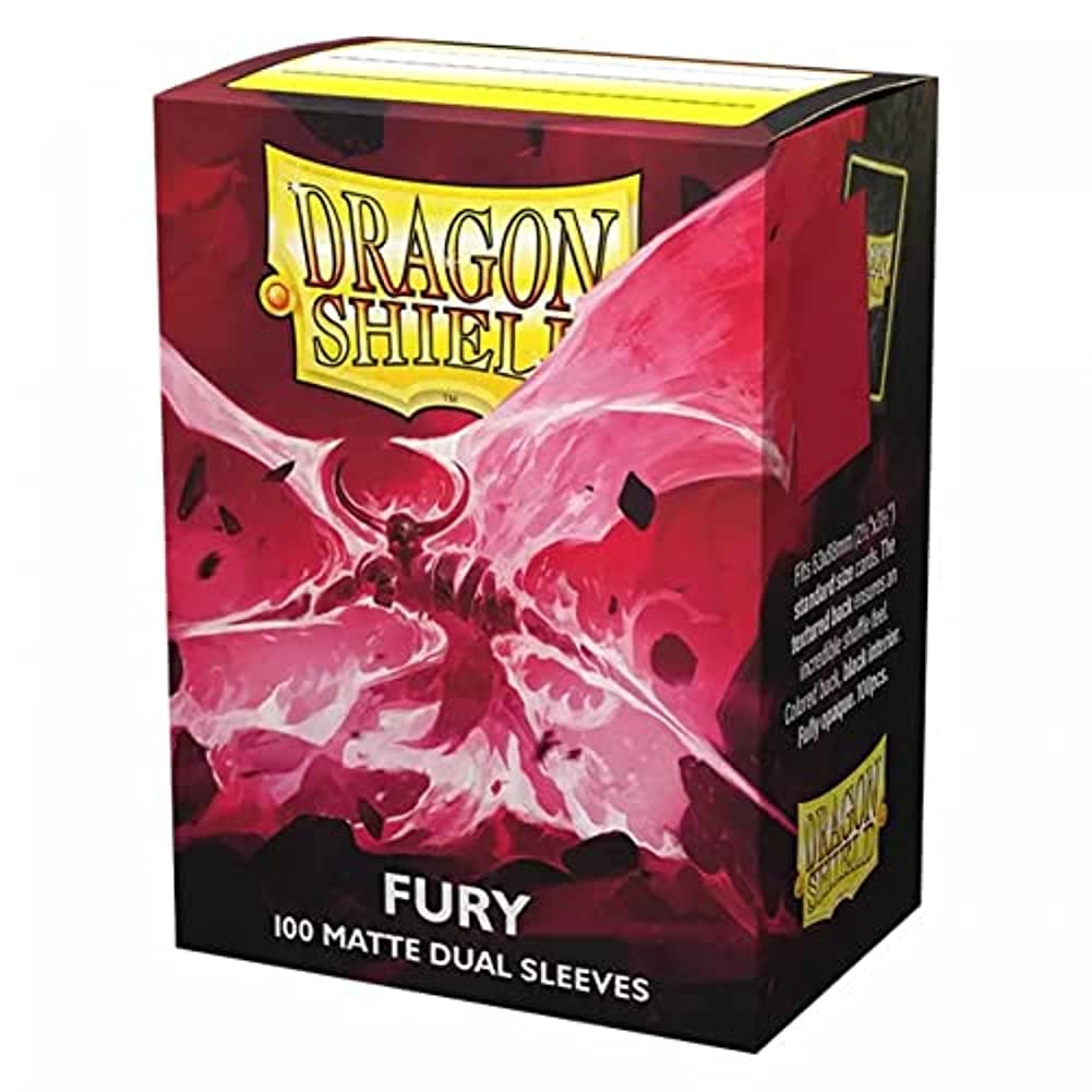 Arcane Tinmen Dragon Shield – Matte Dual Fury Alaric Crimson King (Fuchsia) 100 CT Standard - MTG Sleeves are Smooth & Tough - Compatible with Pokemon & Magic The Gathering Card Sleeves (AT-15055)