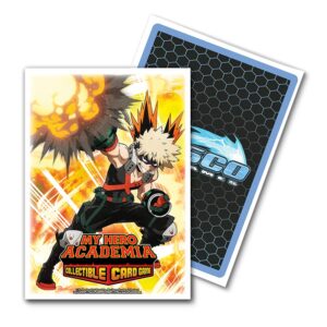 Arcane Tinmen Dragon Shield Sleeves – Matte Art: My Hero Academia: Bakugo Explode 100 CT - MTG Card Sleeves are Smooth & Tough - Compatible with Pokemon, MHA CCG & Magic The Gathering Cards (AT-16036)