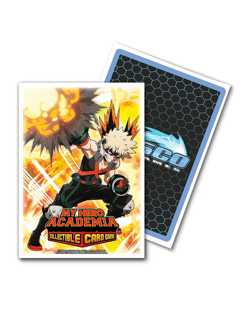 Arcane Tinmen Dragon Shield Sleeves – Matte Art: My Hero Academia: Bakugo Explode 100 CT - MTG Card Sleeves are Smooth & Tough - Compatible with Pokemon, MHA CCG & Magic The Gathering Cards (AT-16036)