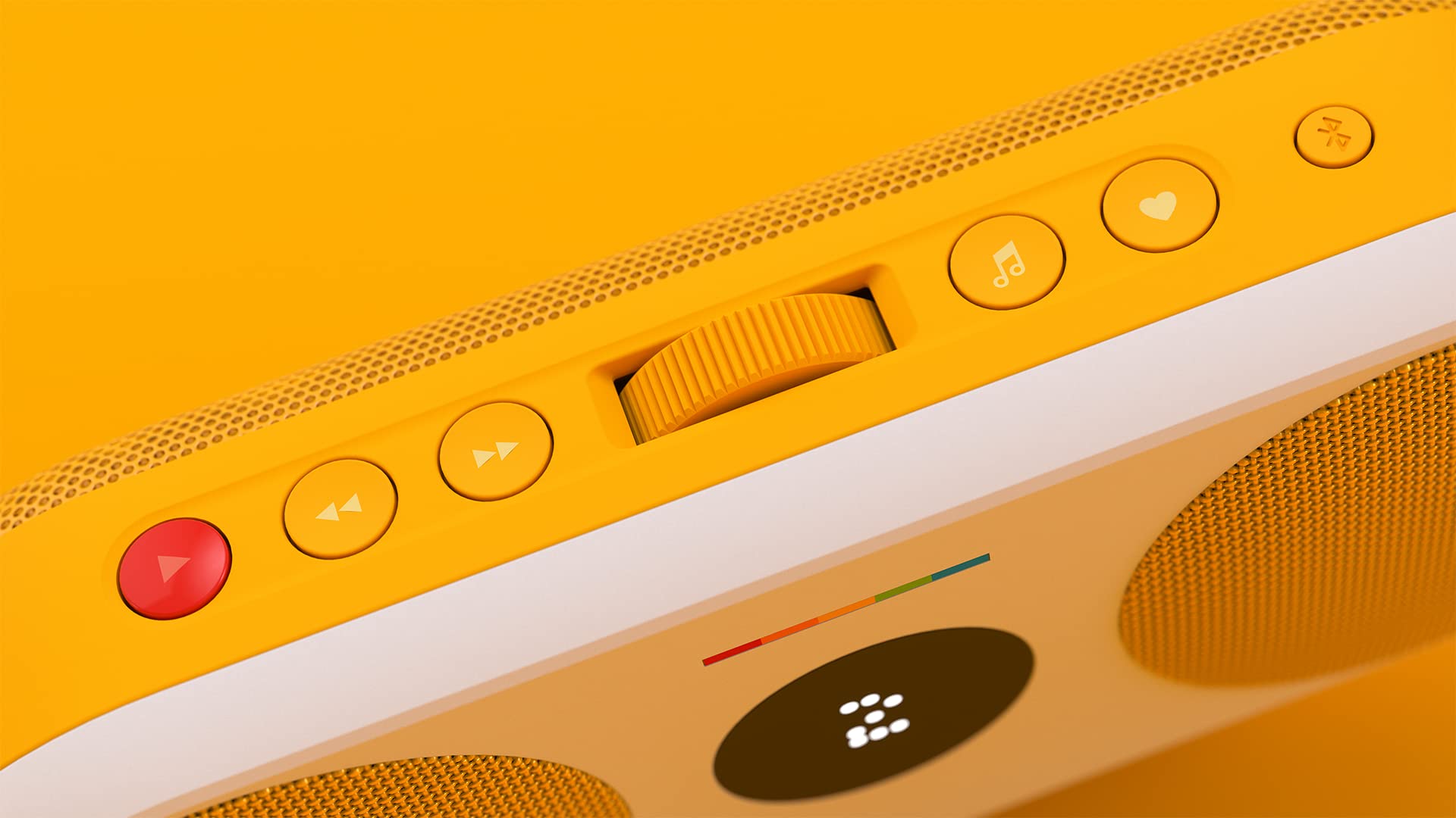 Polaroid P2 Music Player (Yellow) - Powerful Portable Wireless Bluetooth Speaker Rechargeable with Dual Stereo Pairing