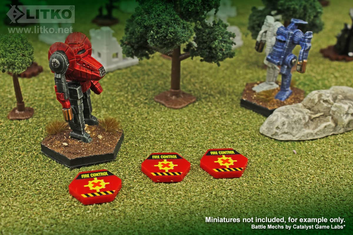 LITKO Mecha Damage Effects Token Set | Compatible with BattleTech (Weapons Fire Control)