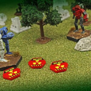 LITKO Mecha Damage Effects Token Set | Compatible with BattleTech (Reactor Shut Down)