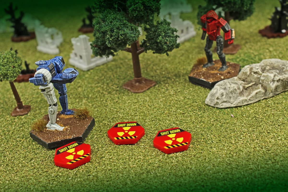 LITKO Mecha Damage Effects Token Set | Compatible with BattleTech (Reactor Shut Down)