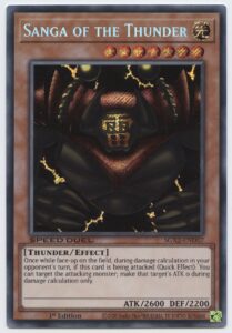 yu-gi-oh! sanga of the thunder - sgx2-end07 - secret rare - 1st edition