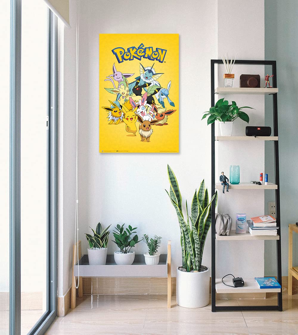 Pokemon - Manga/Anime TV Show/Gaming Poster (Eeve Evolution - Version 2) (Size: 24" x 36")