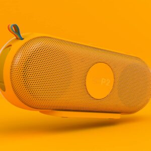 Polaroid P2 Music Player (Yellow) - Powerful Portable Wireless Bluetooth Speaker Rechargeable with Dual Stereo Pairing