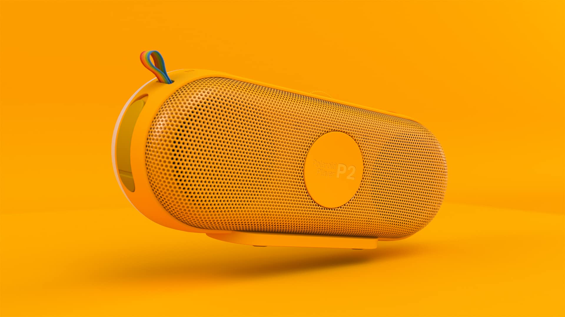 Polaroid P2 Music Player (Yellow) - Powerful Portable Wireless Bluetooth Speaker Rechargeable with Dual Stereo Pairing