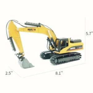 Excavator Toys Sturdy Metal Construction Vehicles Precisely Crafted Metal Excavator Perfect for Display and Play, 1:50 Scale Realistic Detail Classic Toys Indoor/Outdoor Play, Ideal Sand/Beach Toy