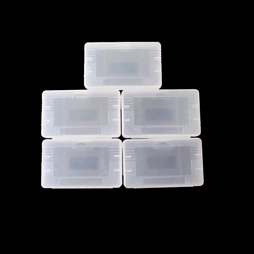 5 x Plastic Game Cartridge Cases Storage Box Protector Holder Dust Cover for Gameboy Advance SP GBA SP GBM GBA